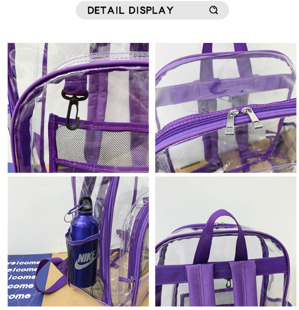 Large Capacity Waterproof Transparent Backpack 1