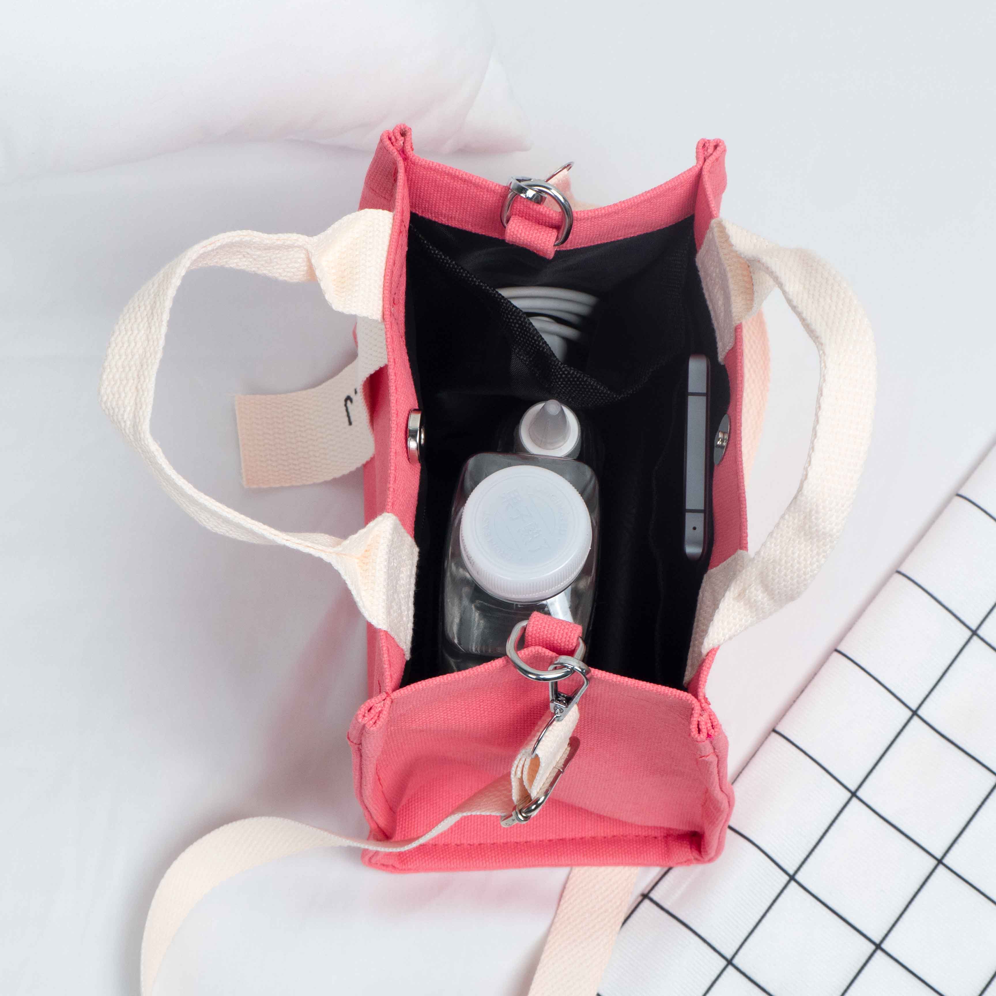 Blank Canvas Crossbody Mini Tote Bag 2