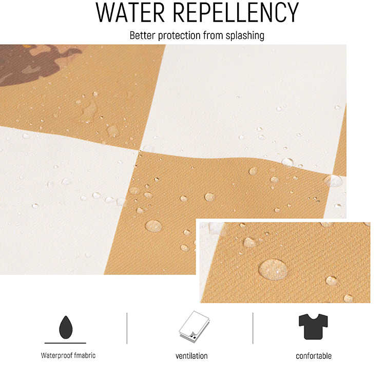 Cotton Apron With Bear Pattern 3