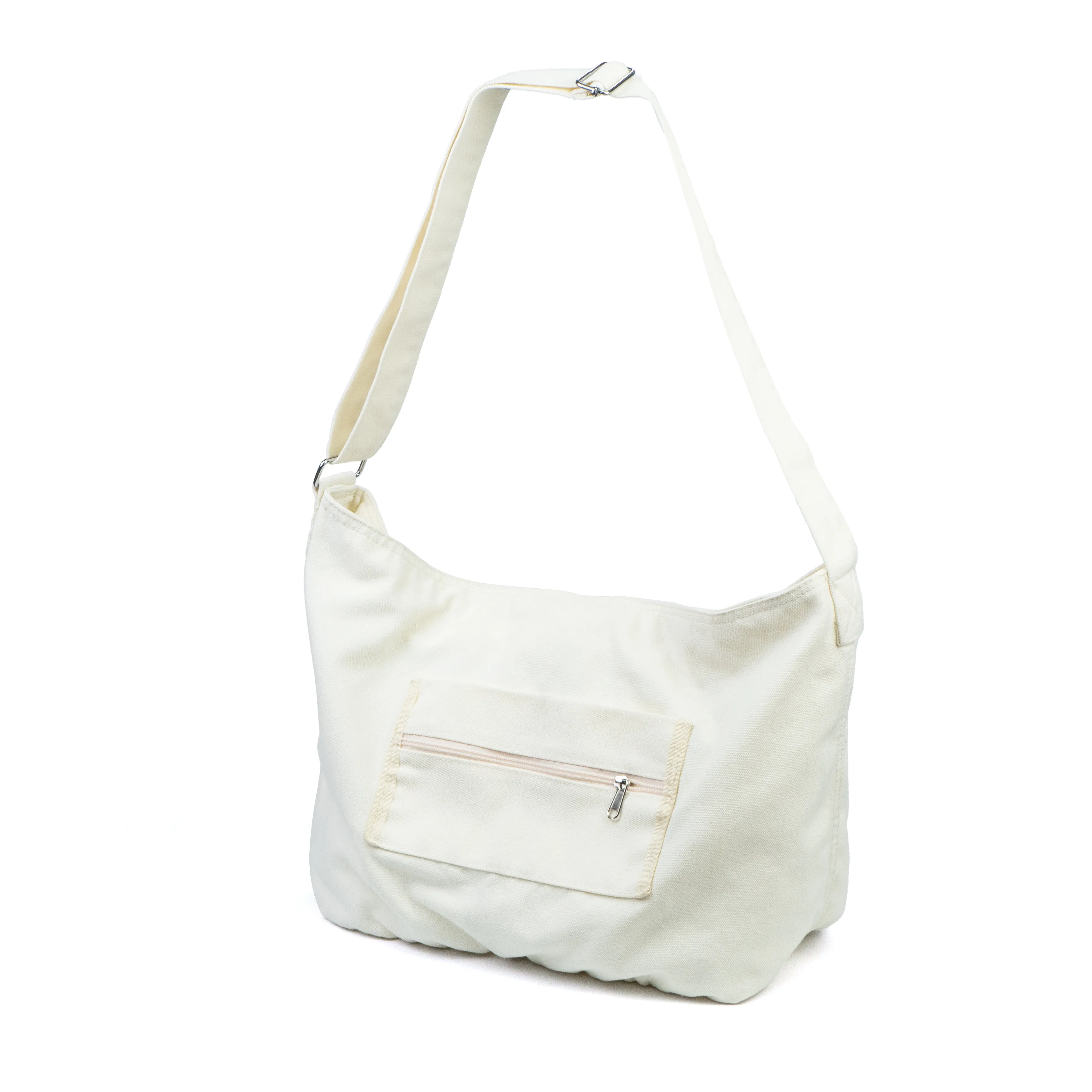 White Canvas crossbody bags