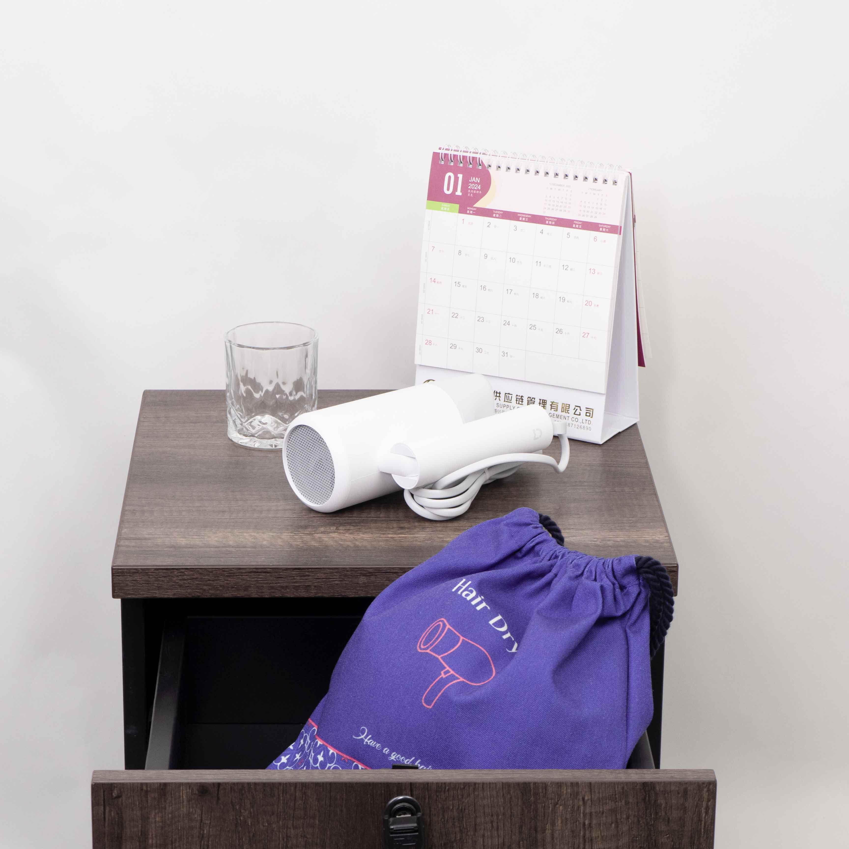 Cotton Hair Dryer Drawstring Bag 6