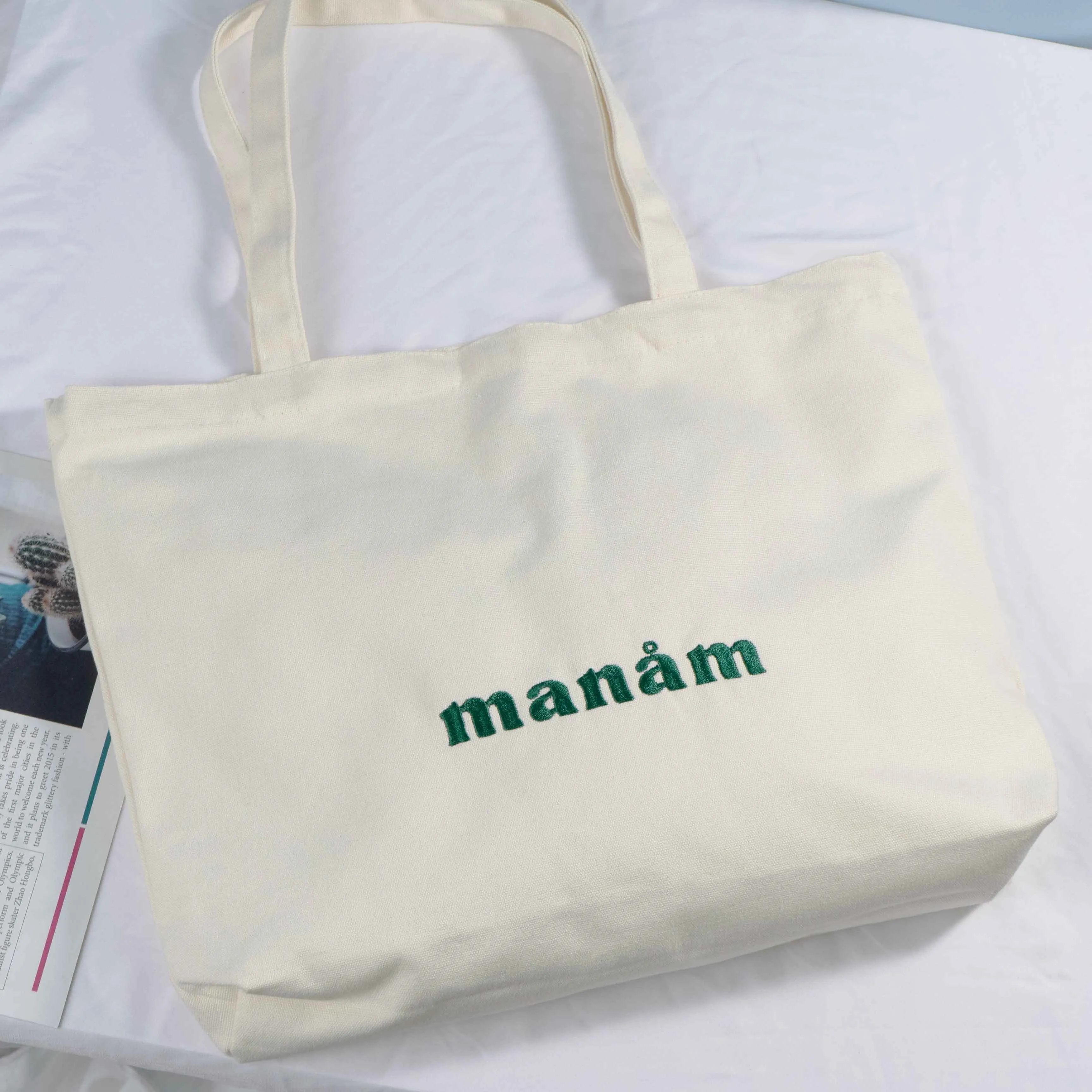 embroidery logo bag