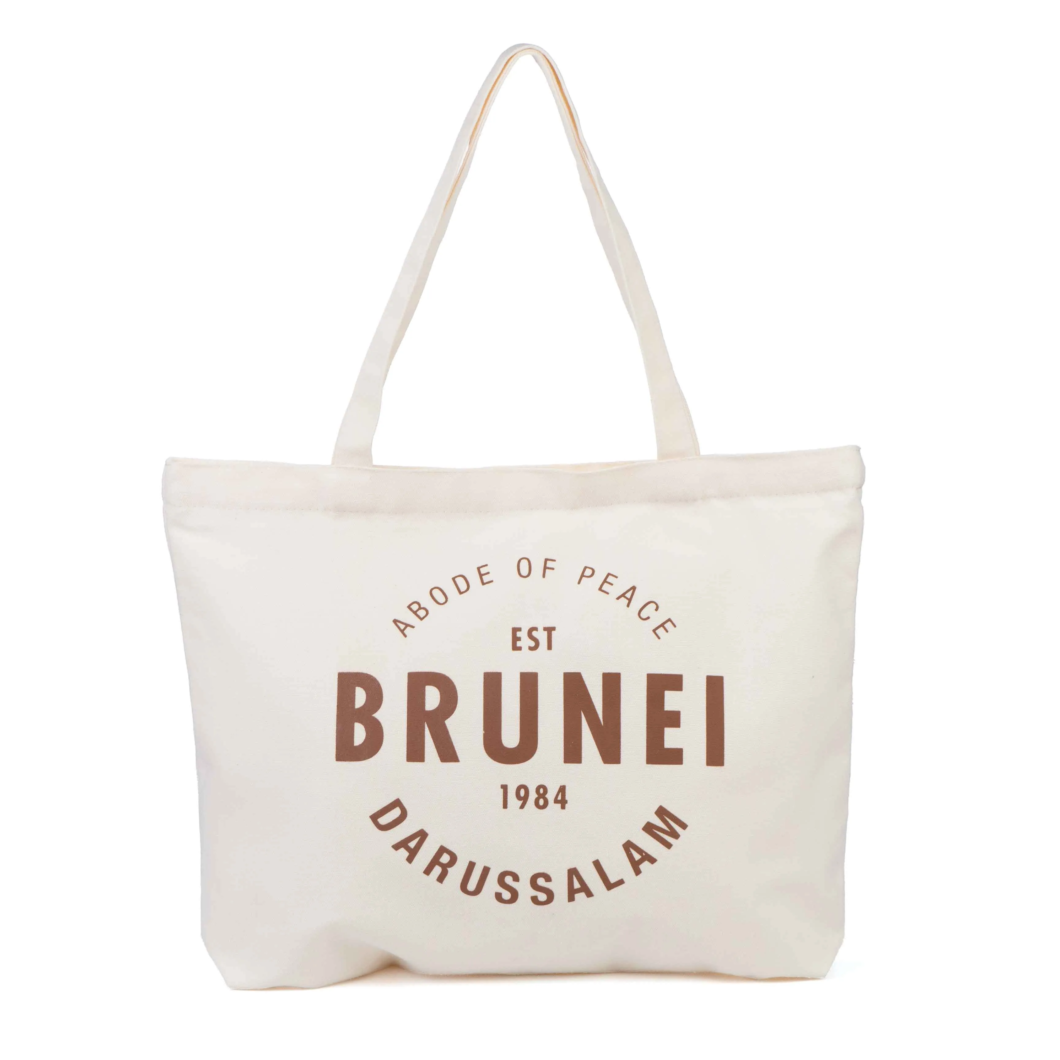 Printed logo canvas bag