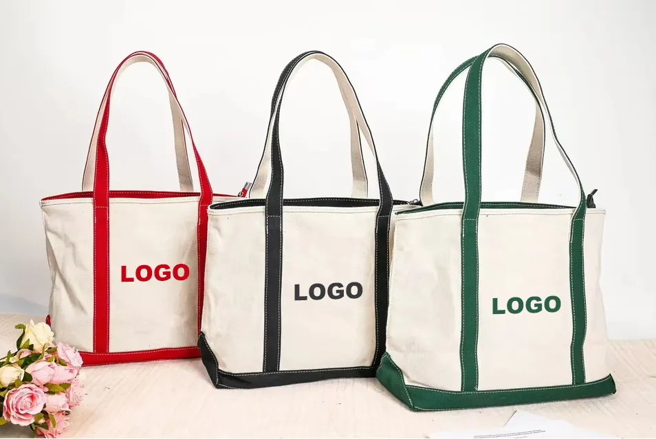 white canvas bags