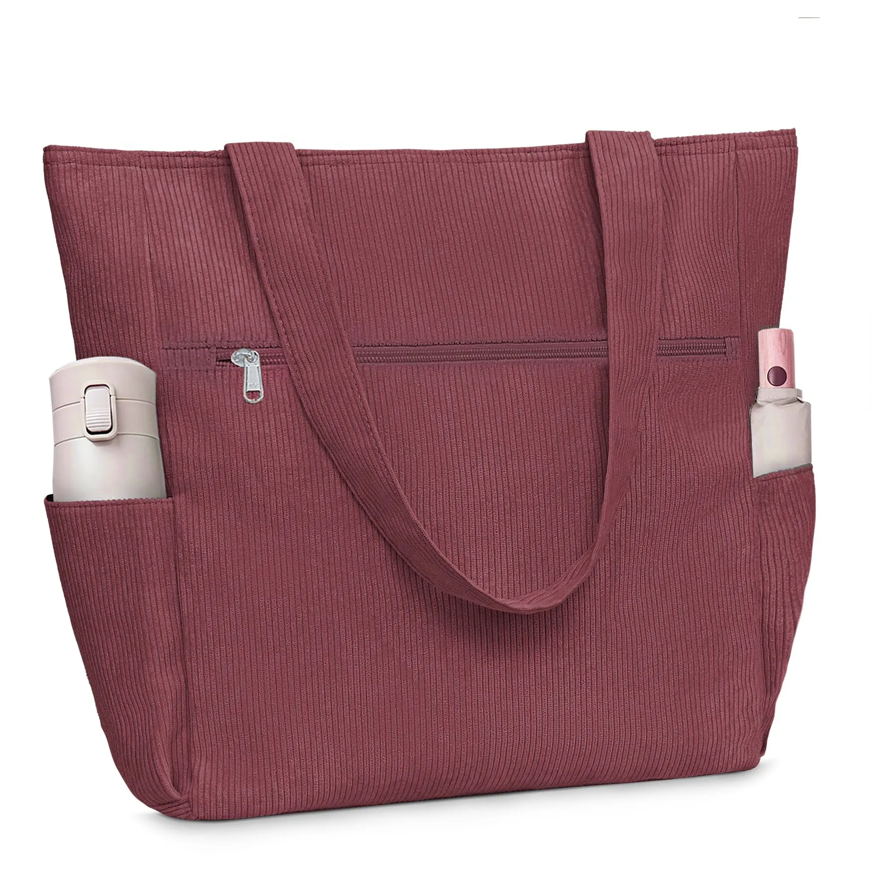 Burgundy corduroy bag