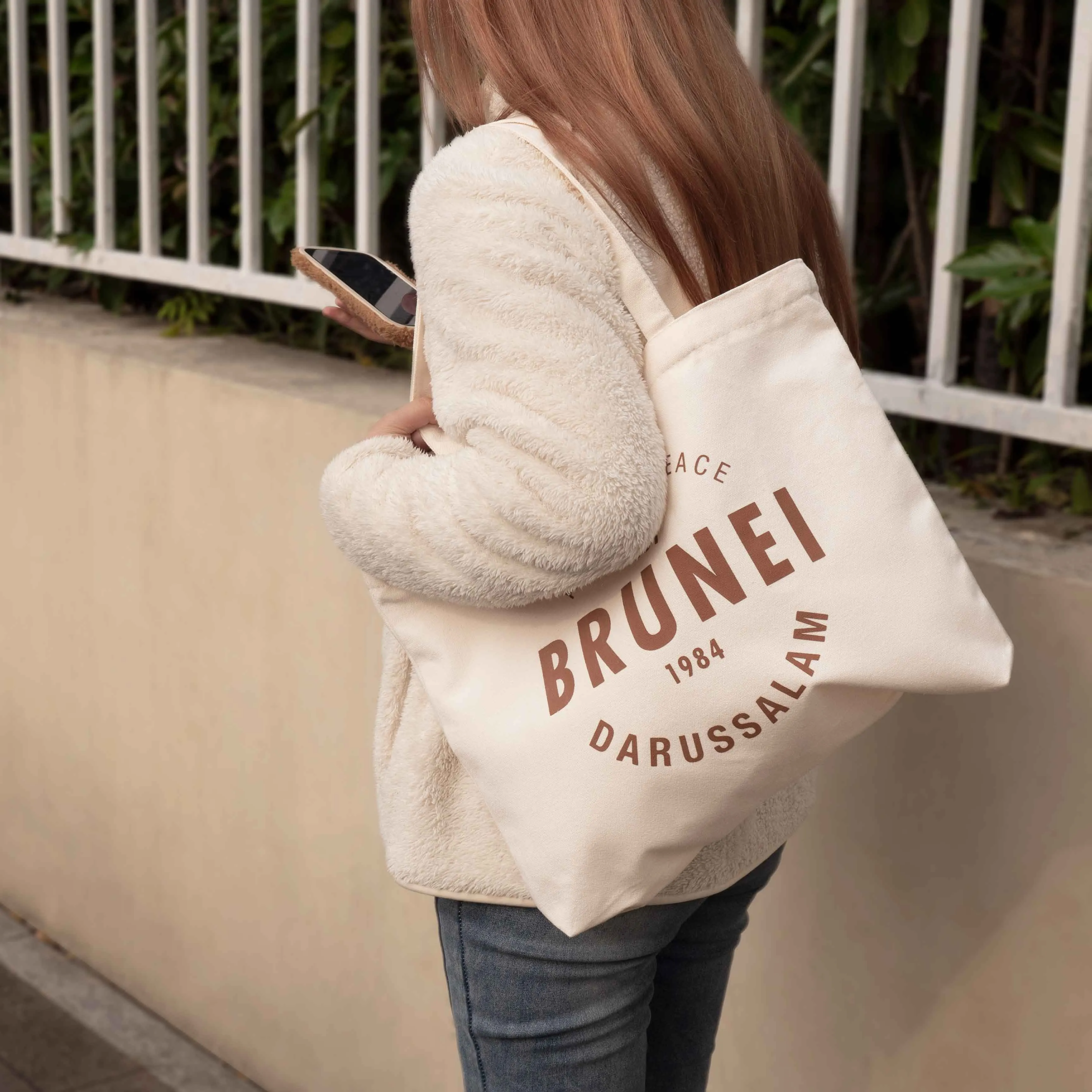 Custom logo canvas bags 7