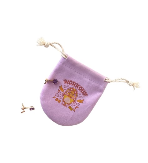 Purple Velvet Pouch