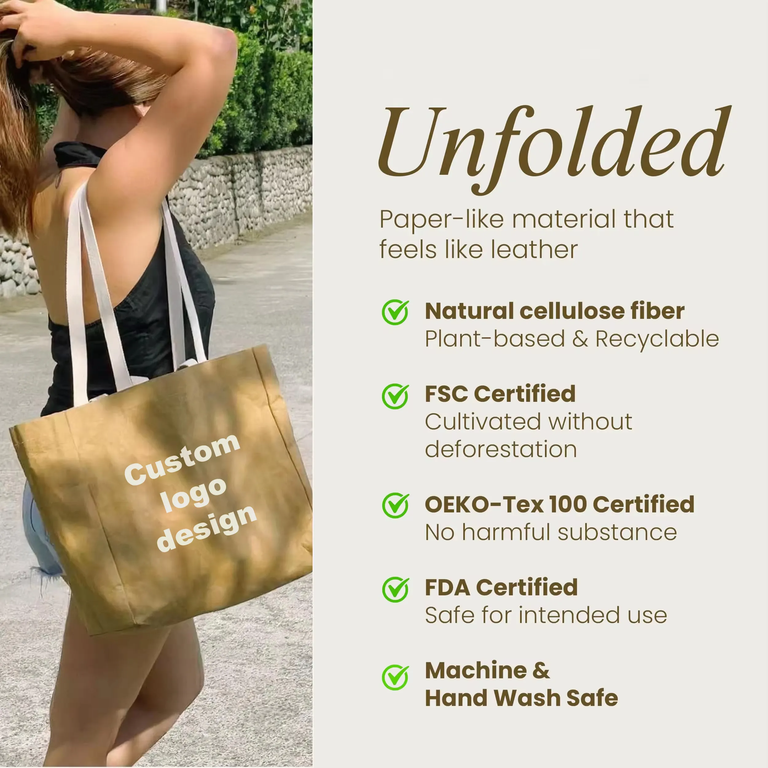 Washable paper tote bags 1