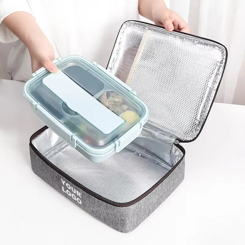 Put the lunch box in a lunch cooler bag