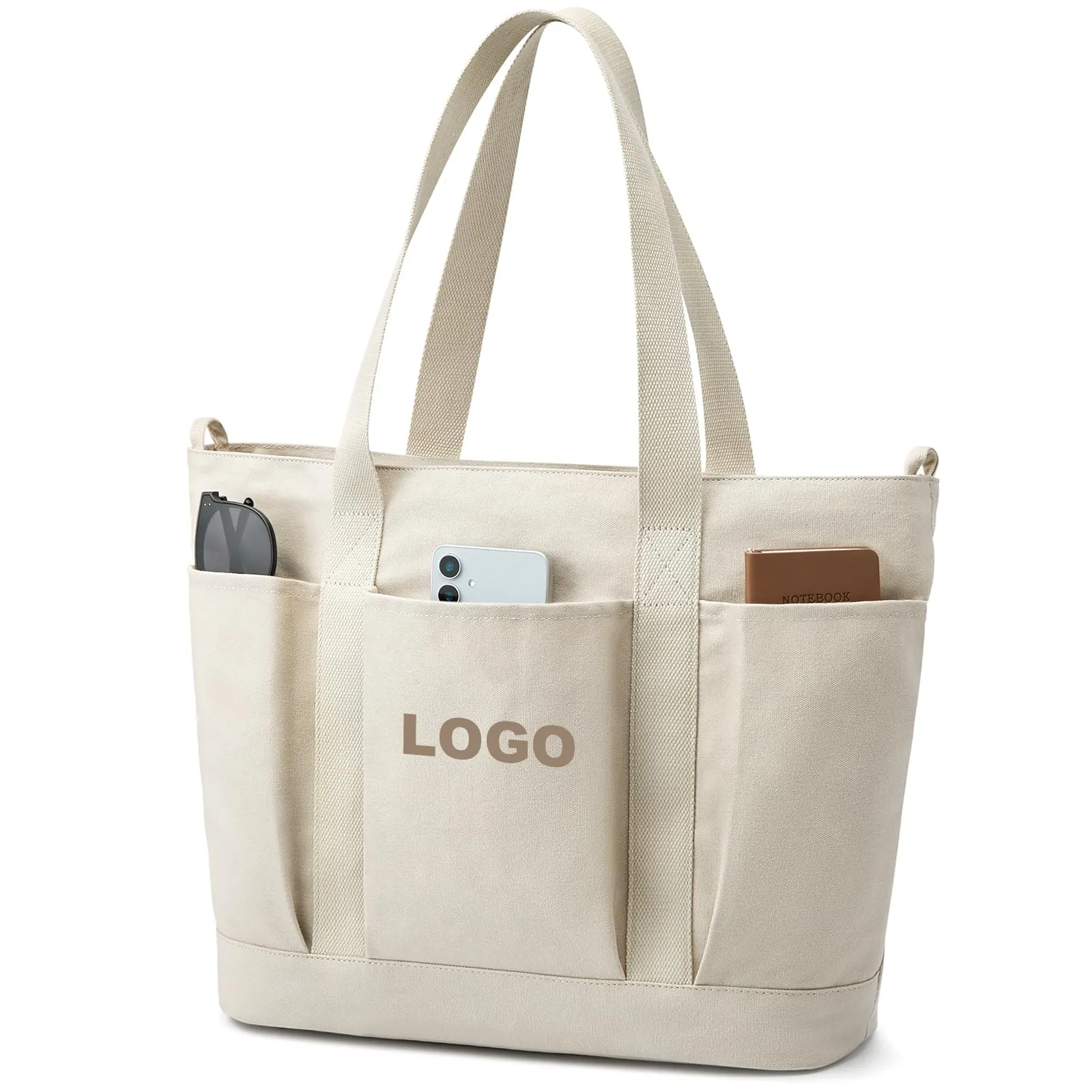wholesale tote bag with water bottle pocket