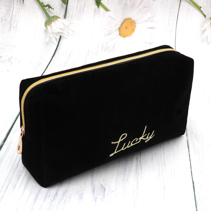 Canvas Makeup Bag With Embroidery 2