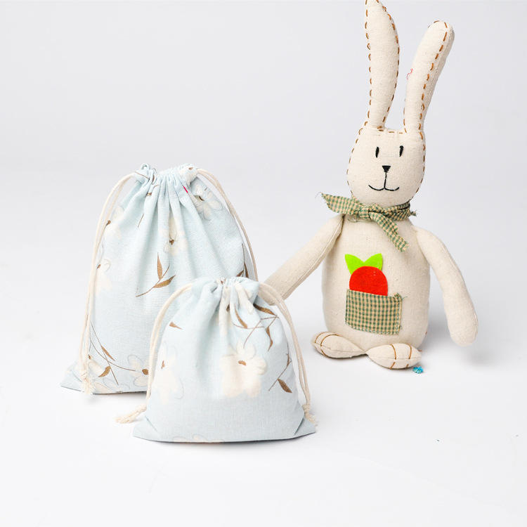 Customized Printed Canvas Drawstring Bag 2