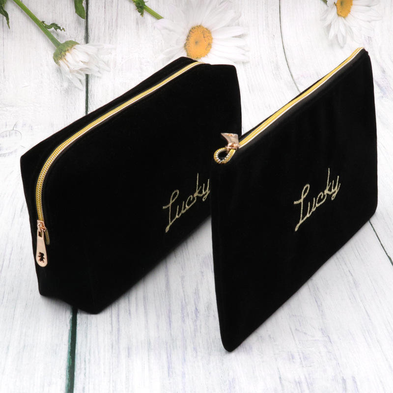 Canvas Makeup Bag With Embroidery 4