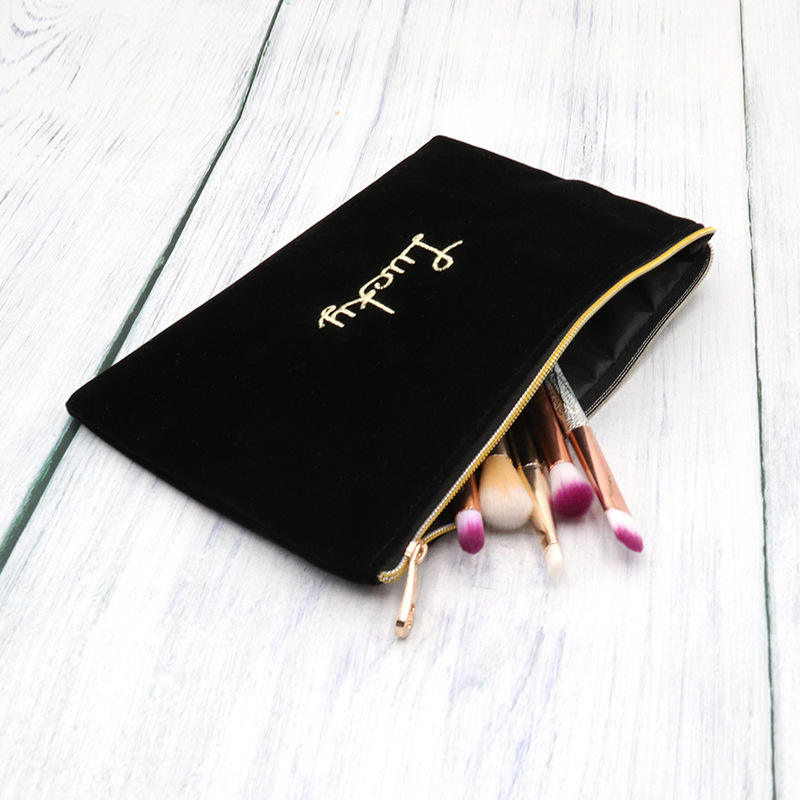 Canvas Makeup Bag With Embroidery 3