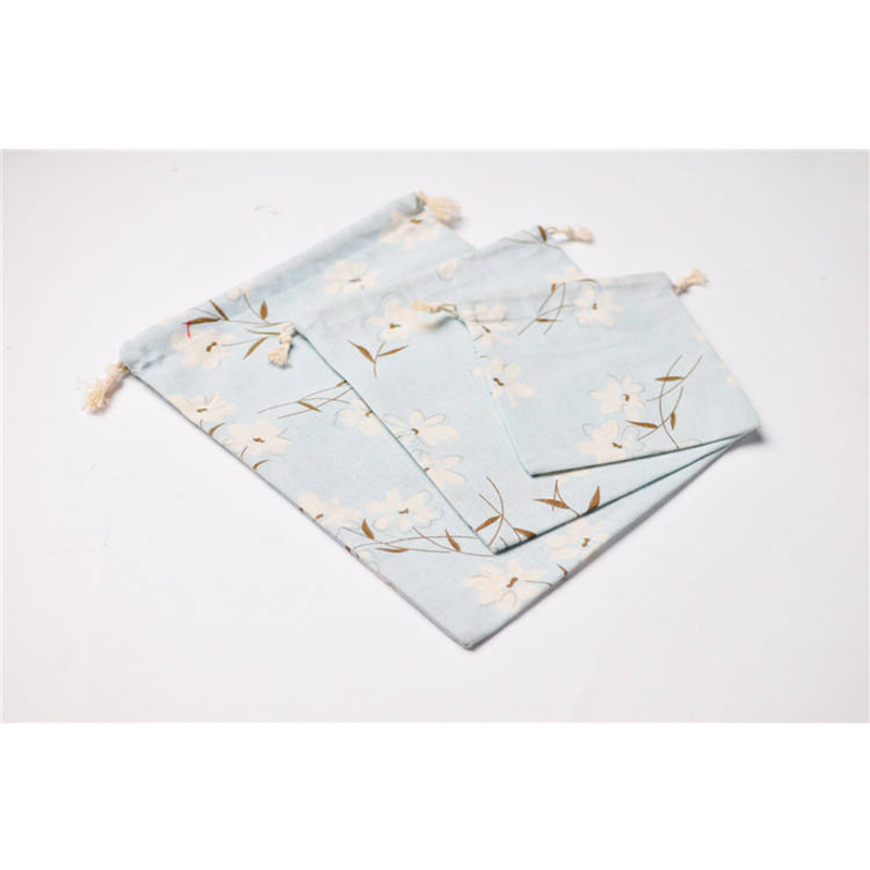 Customized Printed Canvas Drawstring Bag 5