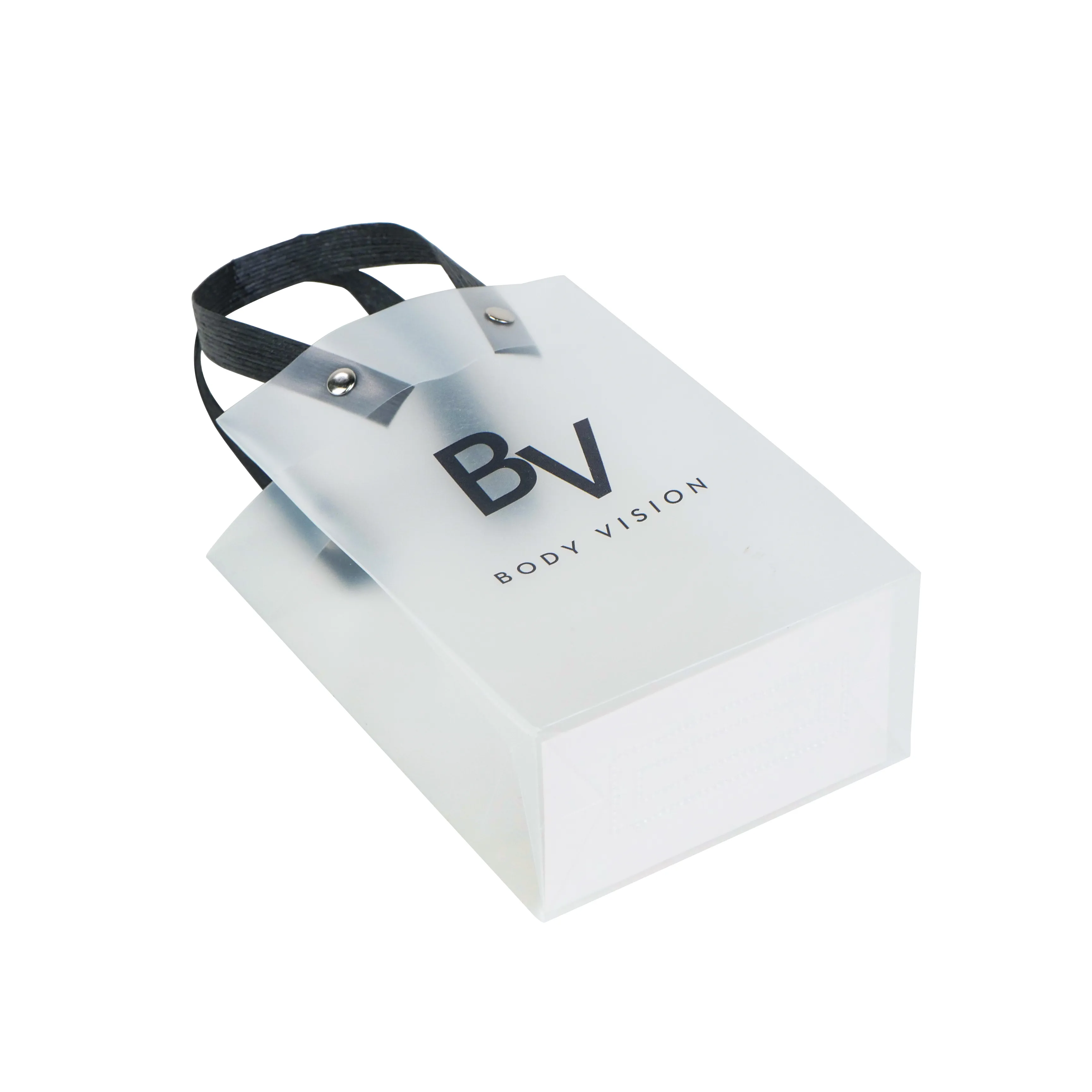 Clear plastic bag with handle 1