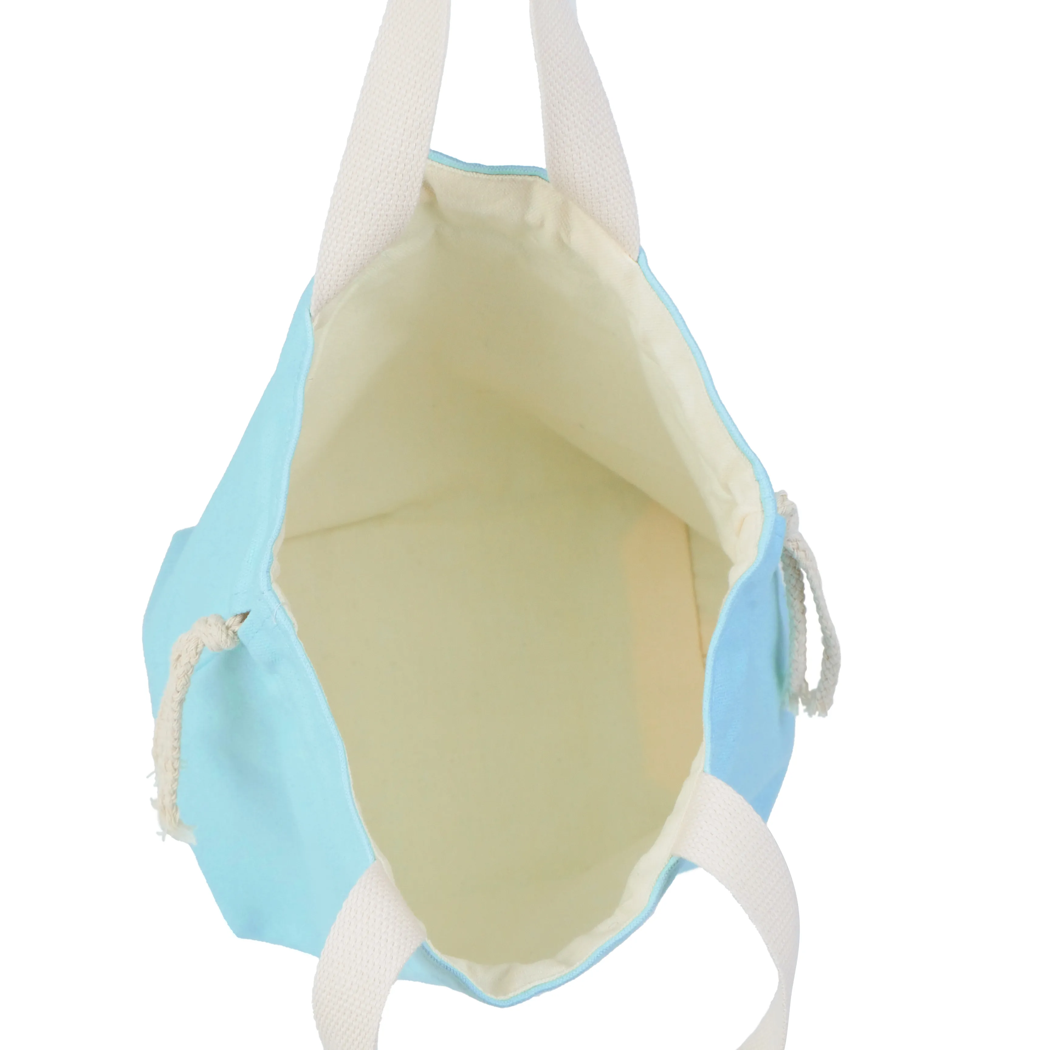 canvas drawstring tote bag