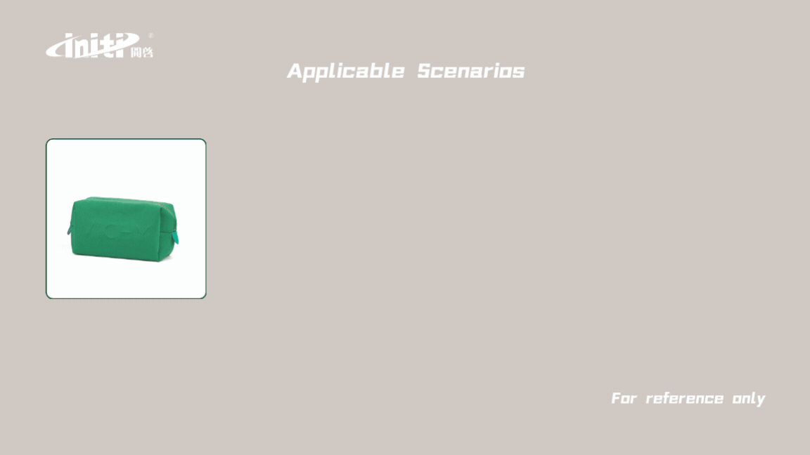 100% Cotton Canvas Zippered Makeup Bag 1