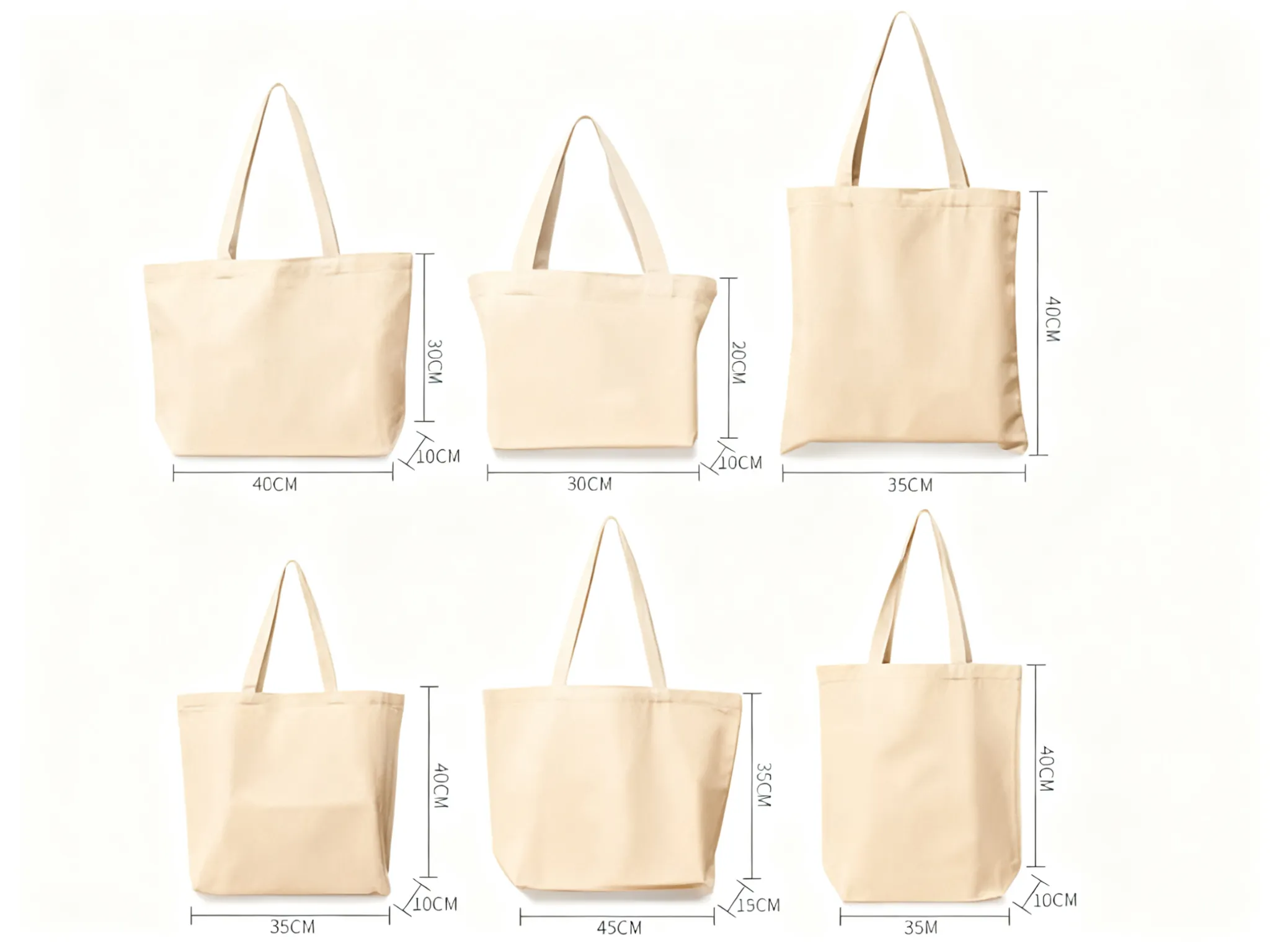 The Complete Guide to Tote Bag Dimensions: Standard Sizes, Uses, and Custom Options 3